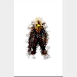 Bioshock - Big Daddy Delta (Watercolor) Posters and Art